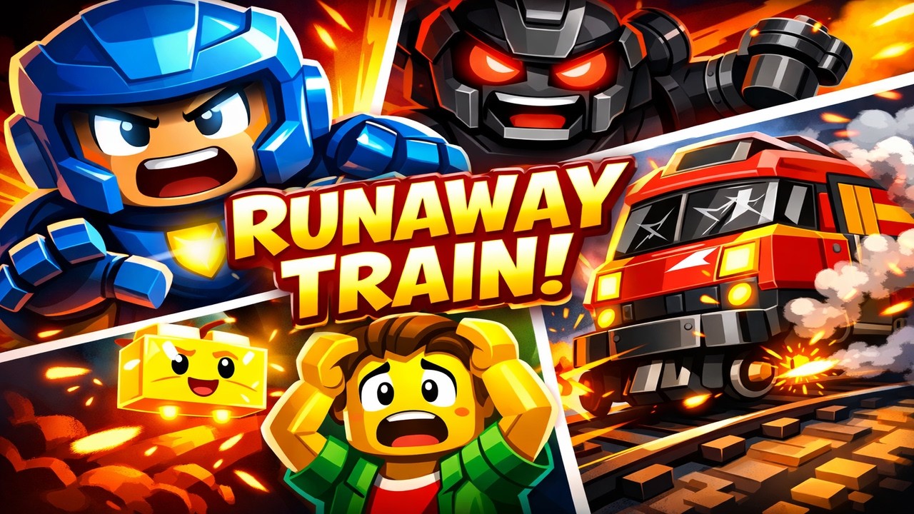 LEGO Hero Saves Runaway Train! Epic City Rescue in 3D Animation🧱🚂