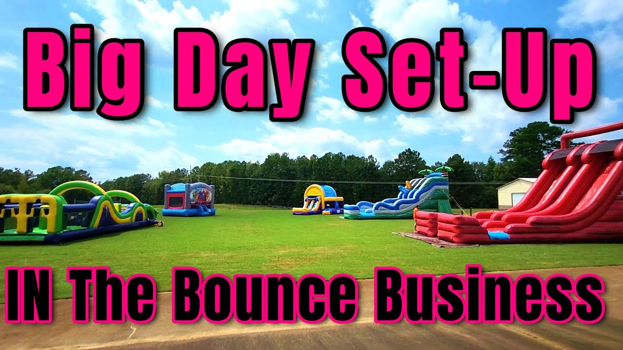 Big Day Set Up Bounce House Rental Business Wow Inflatables