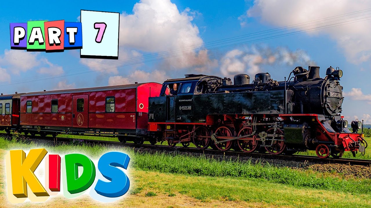 🚂 Big Locomotives For Kids, Steam Trains & More | Tracey Train Express