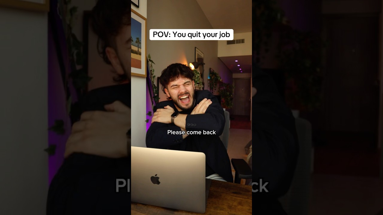 Quitting your job vs reality 😭