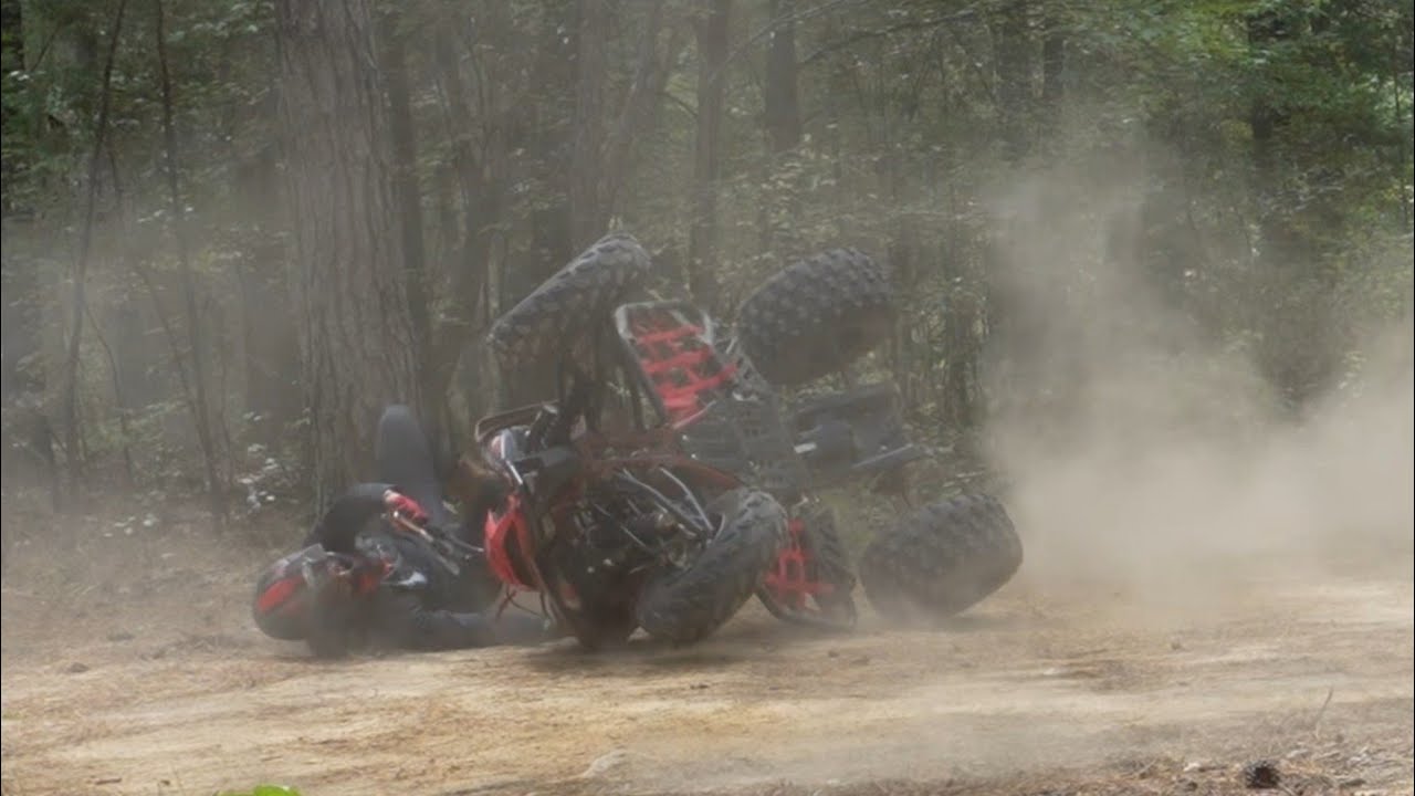 Flip the Raptor 700!!! Raptor 700 trail ride