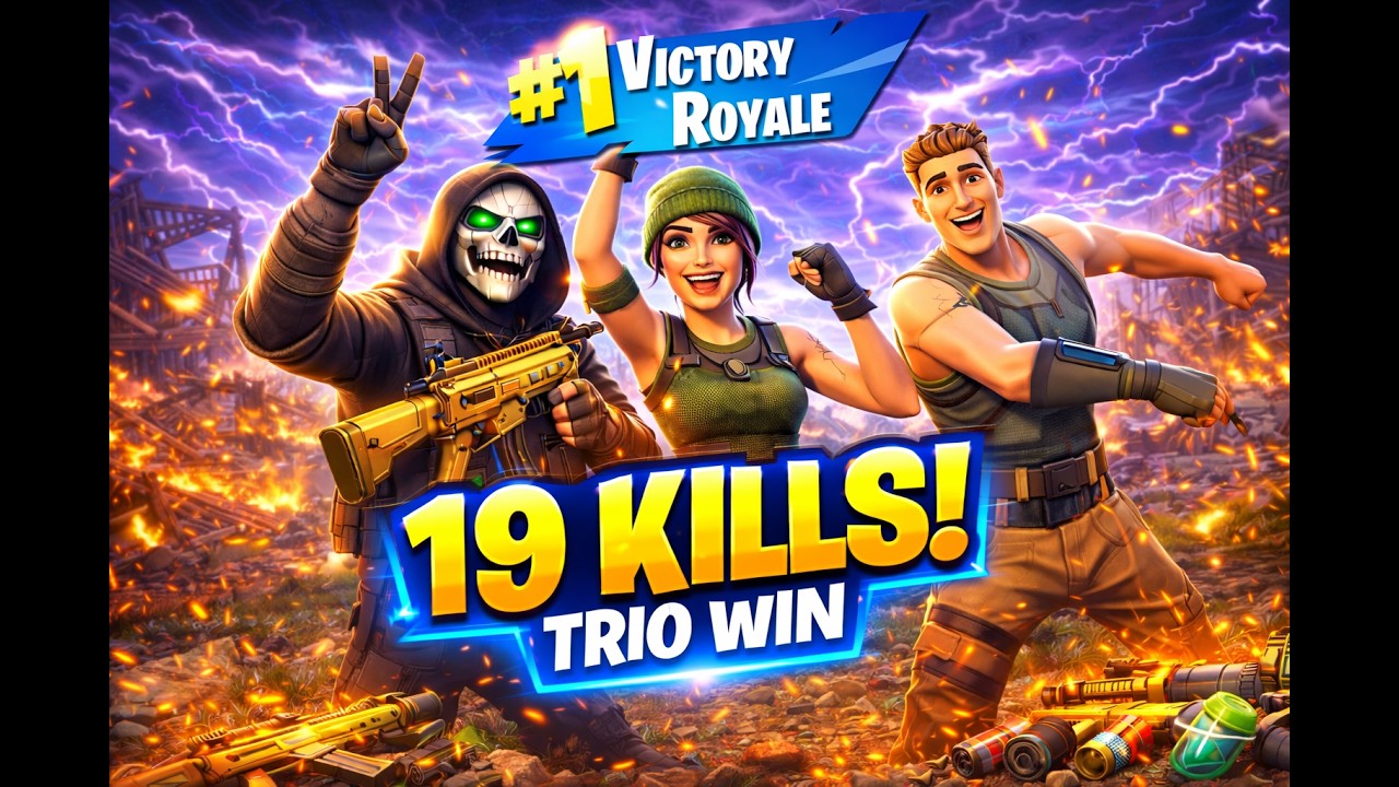Fortnite Battle Royal trio (epic snipes, and eliminations!!)