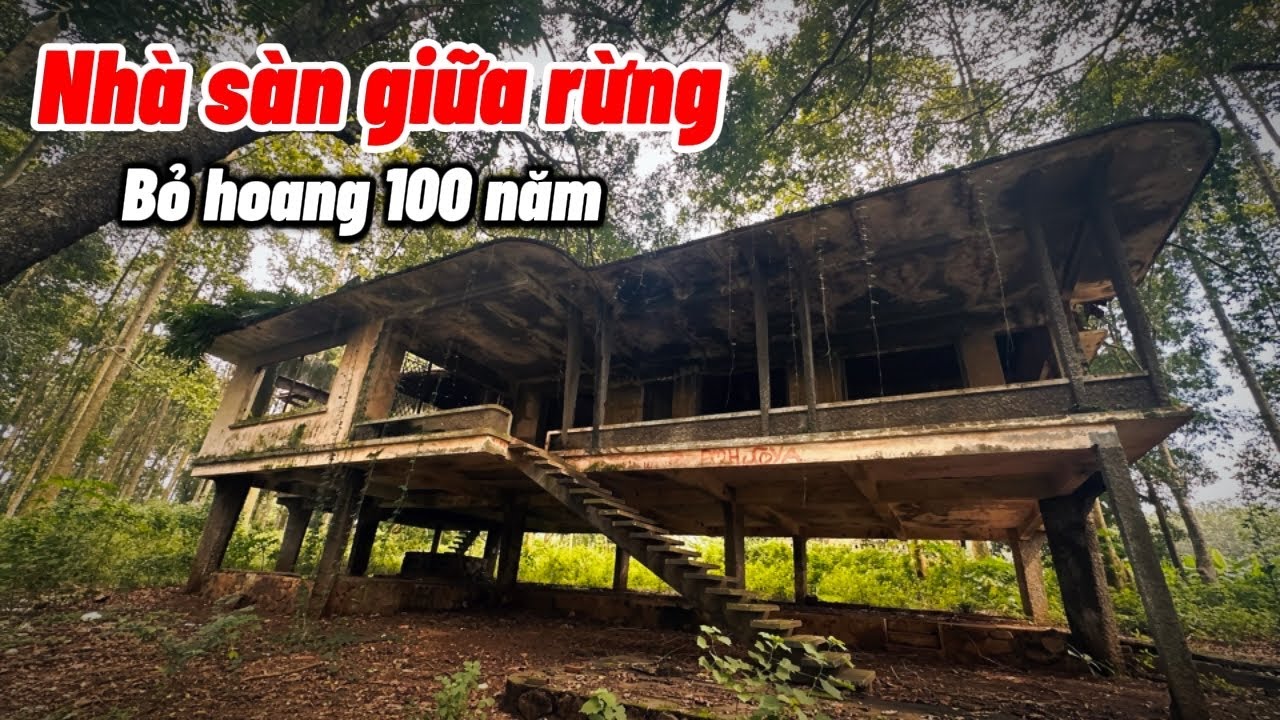 Bí Ẩn Nhà Sàn Thời Pháp Bỏ Hoang 100 Năm Giữa Rừng