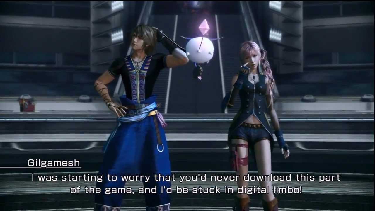Final Fantasy XIII-2 - Gilgamesh DLC Battle (Clash on the Big Bridge)