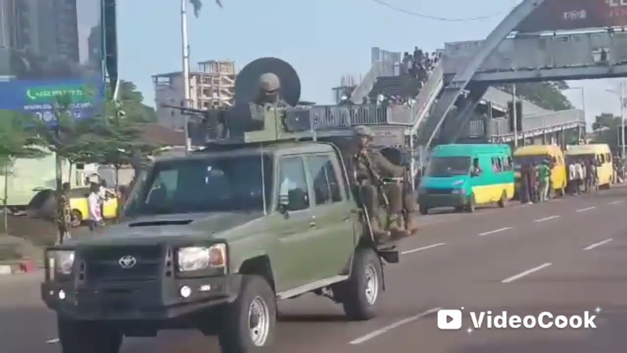 Arrivée de Félix tshisekedi à Kinshasa avec son cortège âpres la signature de l'accord a Washington 