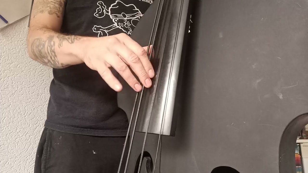 Curso tutorial contrabajo Rockabilly en castellano 7. Ejercicio Am-C-D