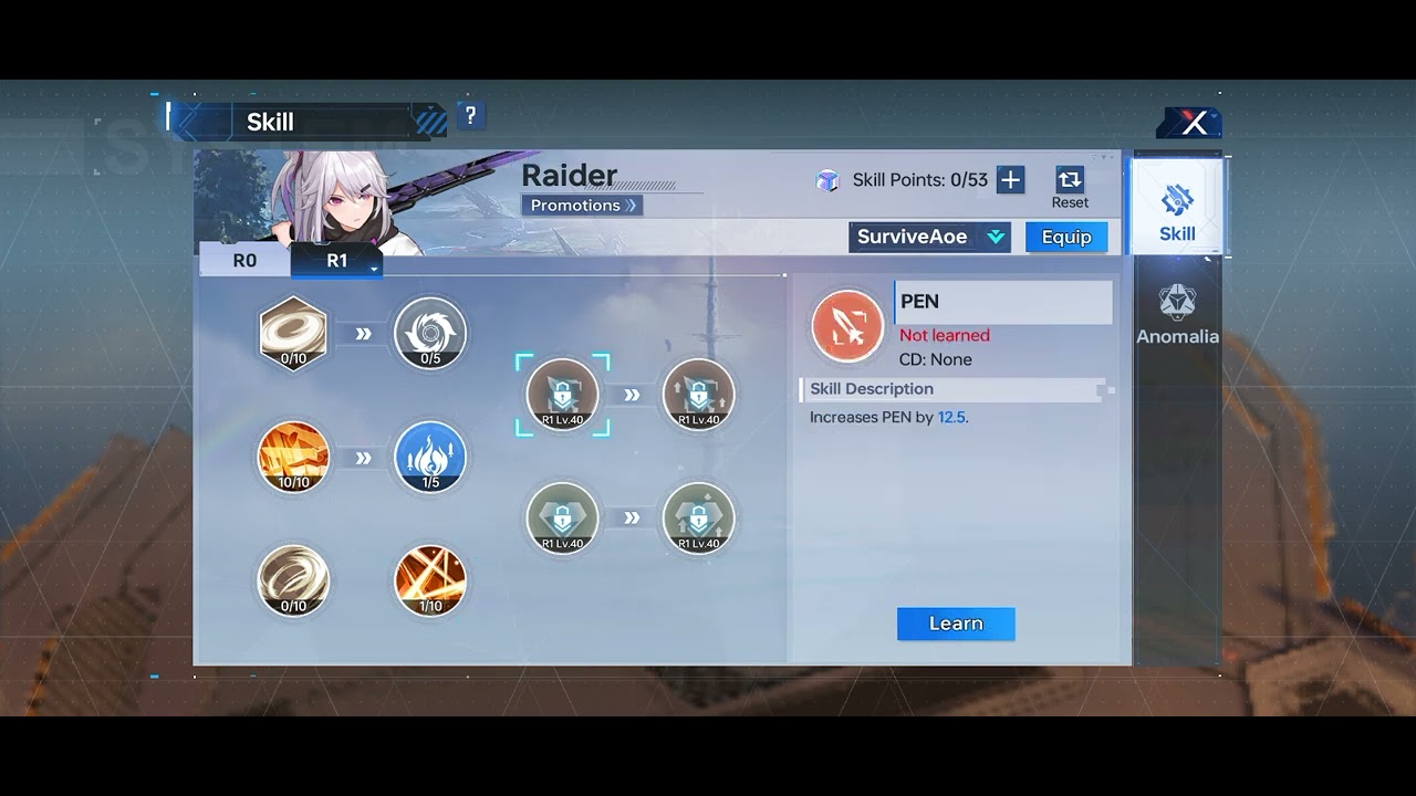 OrderDaybreak Class Swiftblade skill R1 Raider