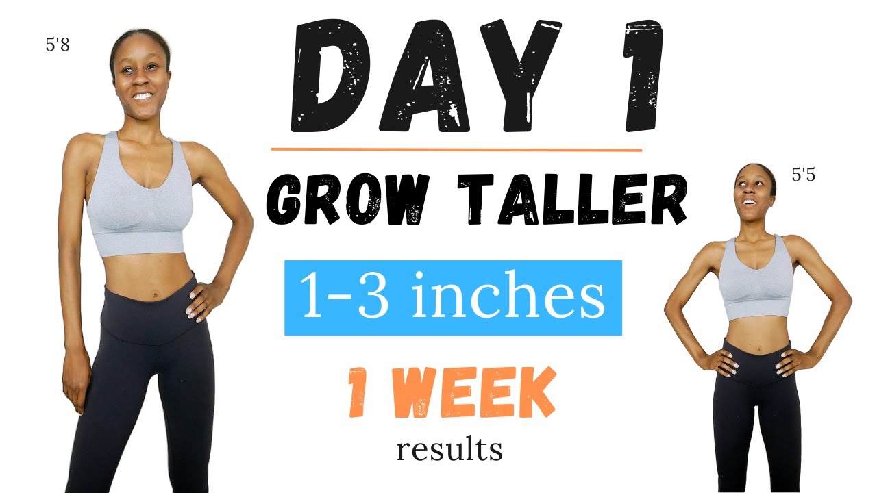 Grow Taller 1-3 inches Faster in 7 days I Height Boosting Exercises (Day 1)