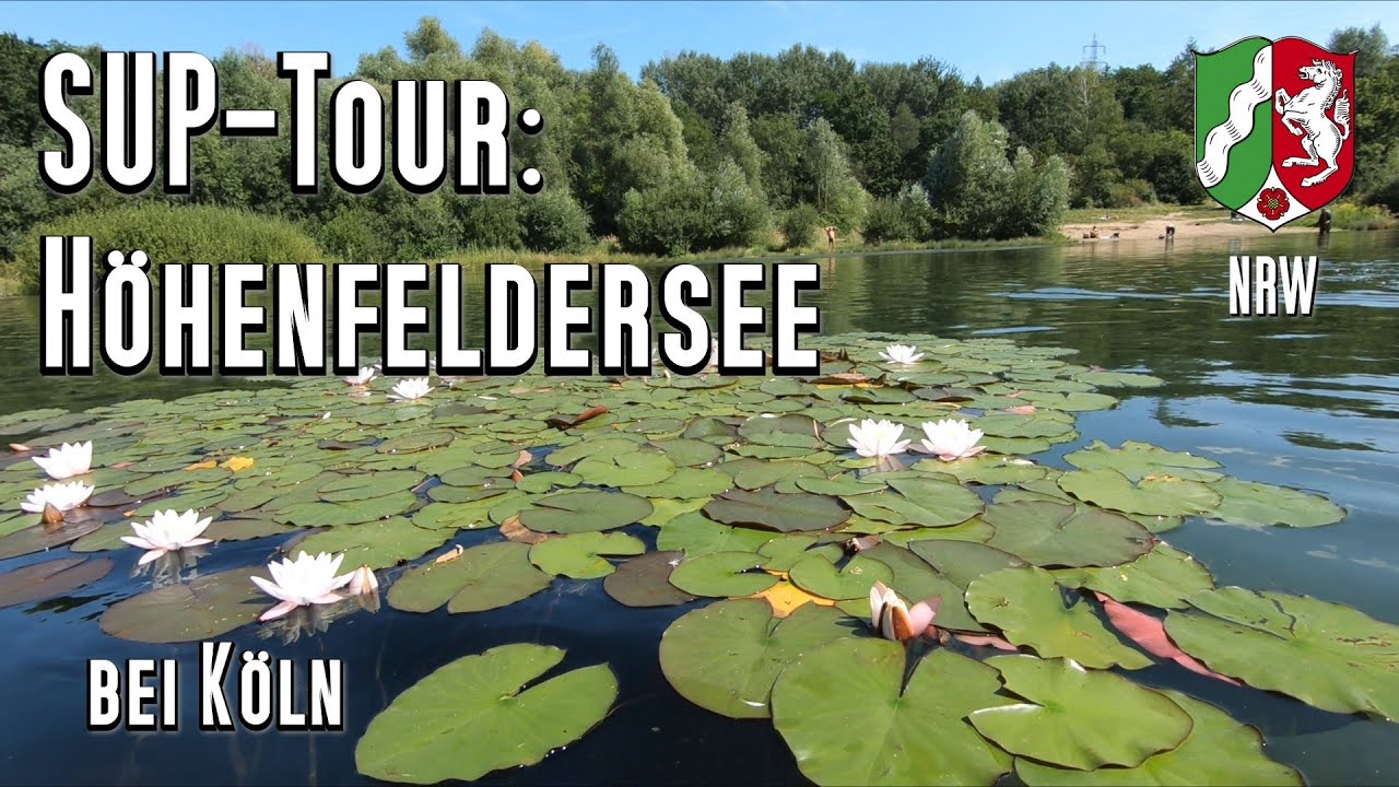 SUP-Tour: H&ouml;henfelder See in K&ouml;ln Dellbr&uuml;ck. Sch&ouml;ne Runde auf einem tollen See 2,8km. Stand up TOP