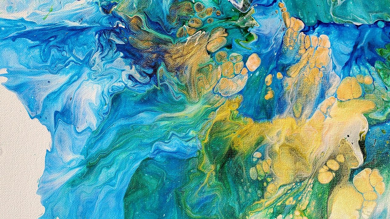 Flower Power!🌻 Huge 36x36 Gardener's Dutch Pour using a Mini Leafblower! Amazing Colors & Cells!