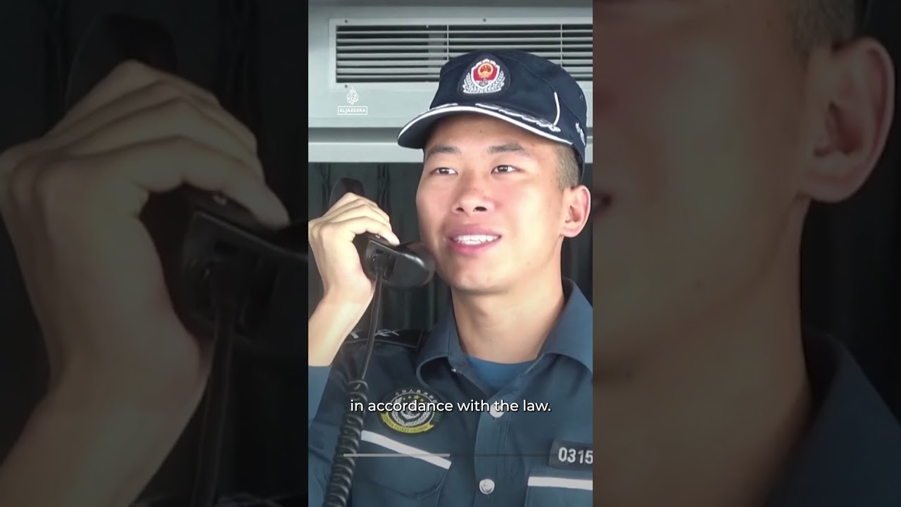 China, Philippine coastguard vessels clash in South China Sea | AJ #shorts