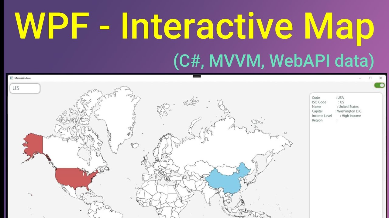 Create a mapcontrol in WPF (.Net 6, MVVM, RestAPI)