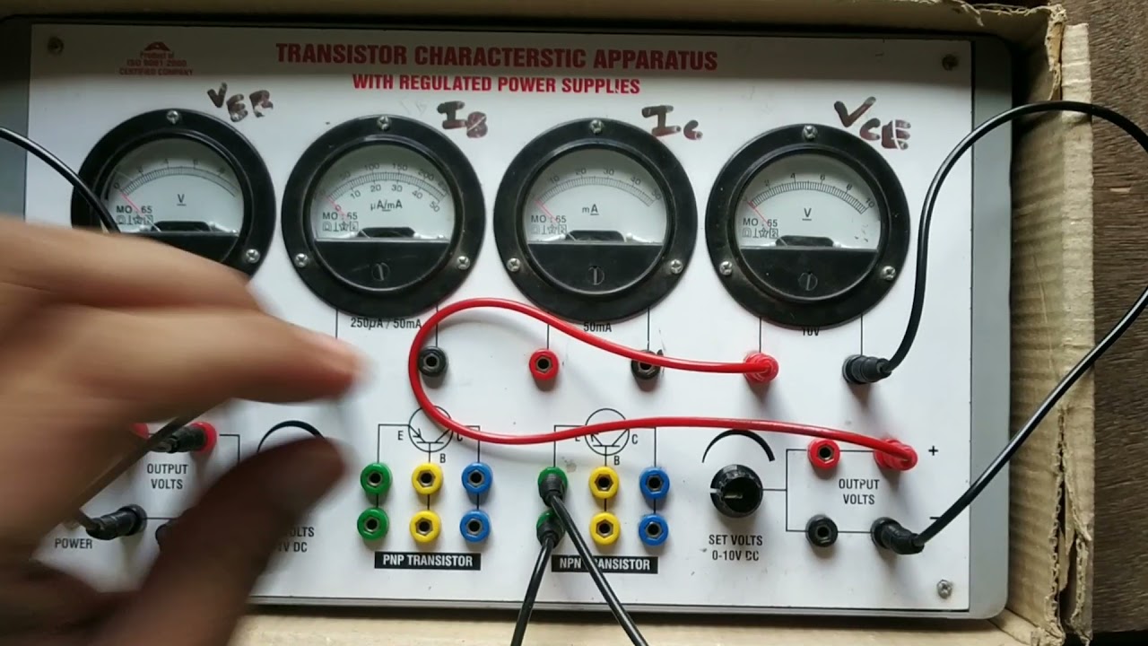 Эксперимент с общим эмиттером на NPN-транзисторе || Вольт-амперные характеристики