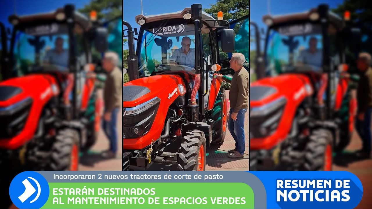 LAPRIDA I Buenos Aires I INCORPORARON 2 NUEVOS TRACTORES DE CORTE DE PASTO