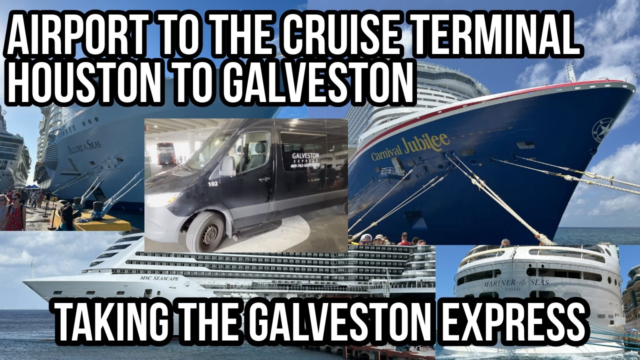 Uber не нужен! Поездка на Galveston Express из аэропорта IAH в Хьюстоне до круизного порта.