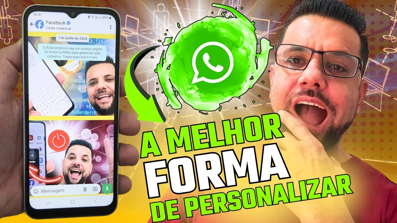 Como Definir FOTOS DIFERENTES Para Cada CONVERSA NO APP WhatsApp Do ANDROID