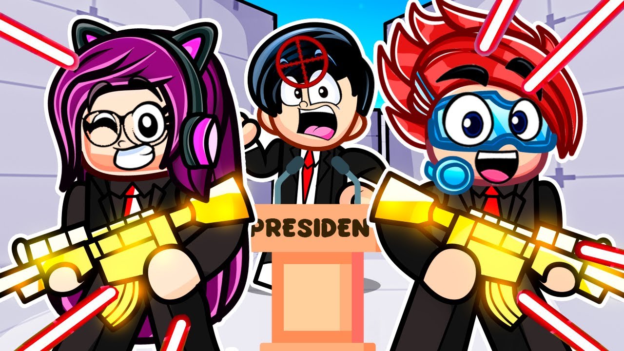Protege al PRESIDENTE en ROBLOX RIVALS con mi FAMILIA | Karim Juega