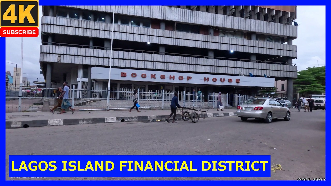 🇳🇬LAGOS ISLAND FINANCIAL DISTRICT-4K WALKING TOUR-LAGOS, NIGERIA----CMS,MARINA,BROAD ST