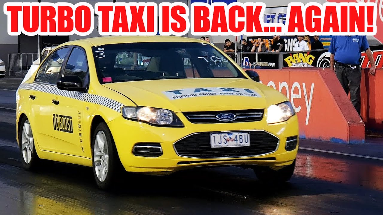 Carnage — Turbo Taxi разгоняется до 10 секунд на Sydney Dragway