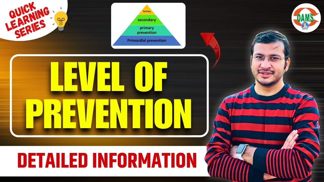 Level of Prevention | Quick Learning Series by Siddharth Sir | DAMS Nursing