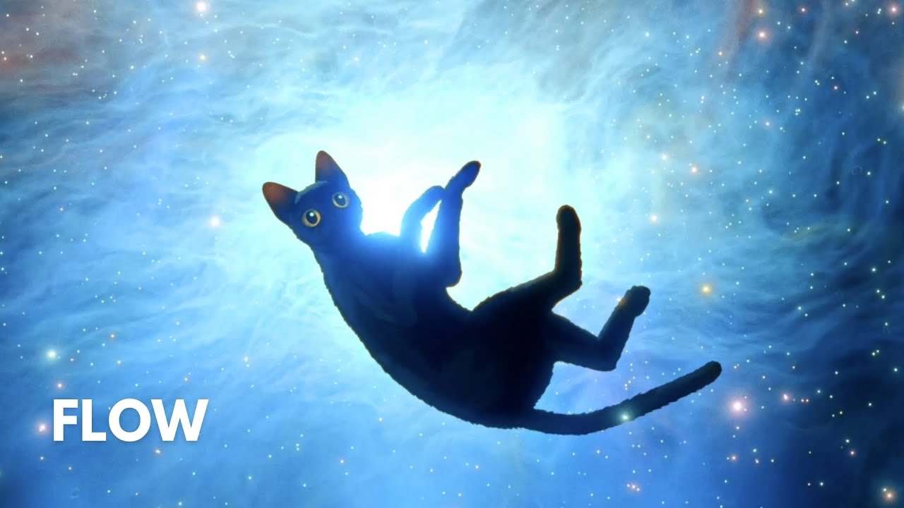 Cat's Cosmic Dance with the Bird - Flow (2024) | CLIP