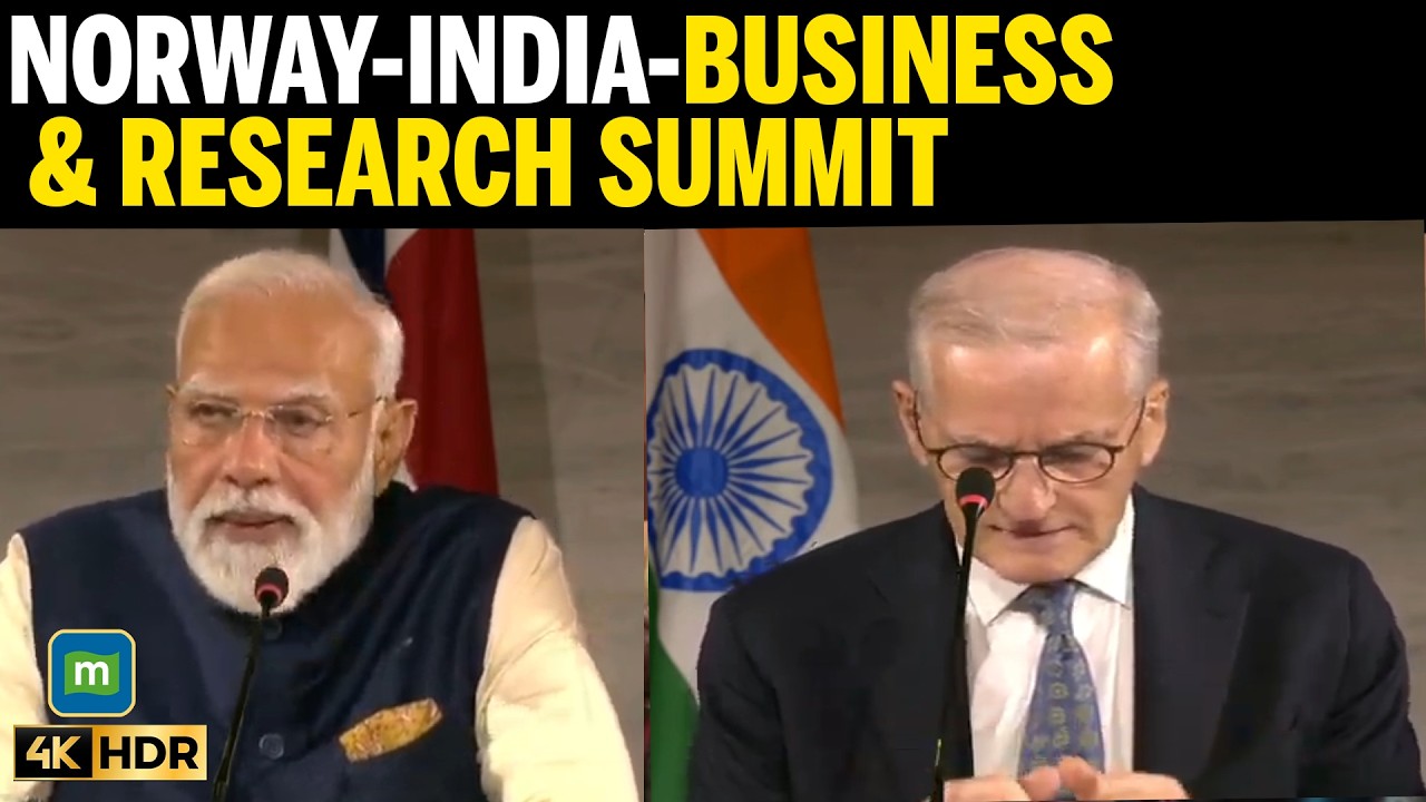 PM Modi, Norwegian Prime Minister jointly address India-Norway Business and Research Summit