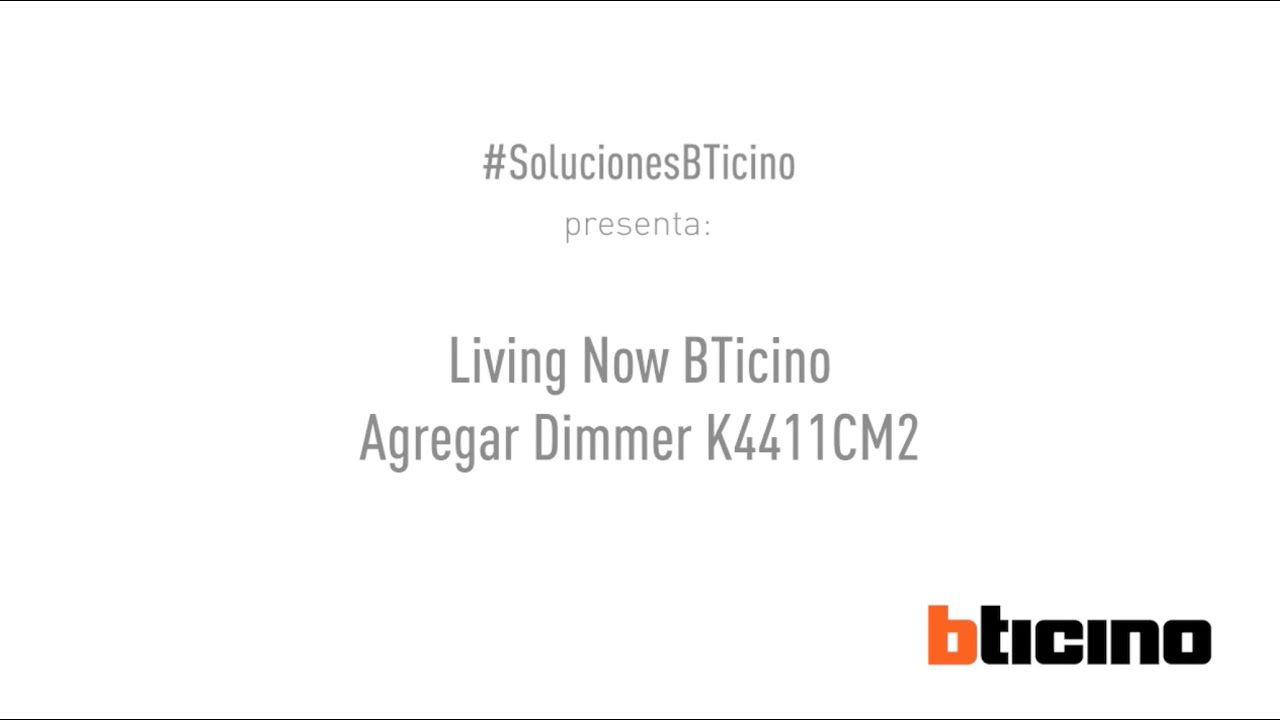 Living Now – Video Práctico – Puesta en marcha Dimmer conectado Art. K4411CM2