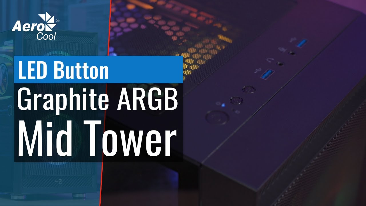 Корпус AeroCool Graphite Mid Tower - Как управлять подсветкой с помощью кнопки управления на корпусе