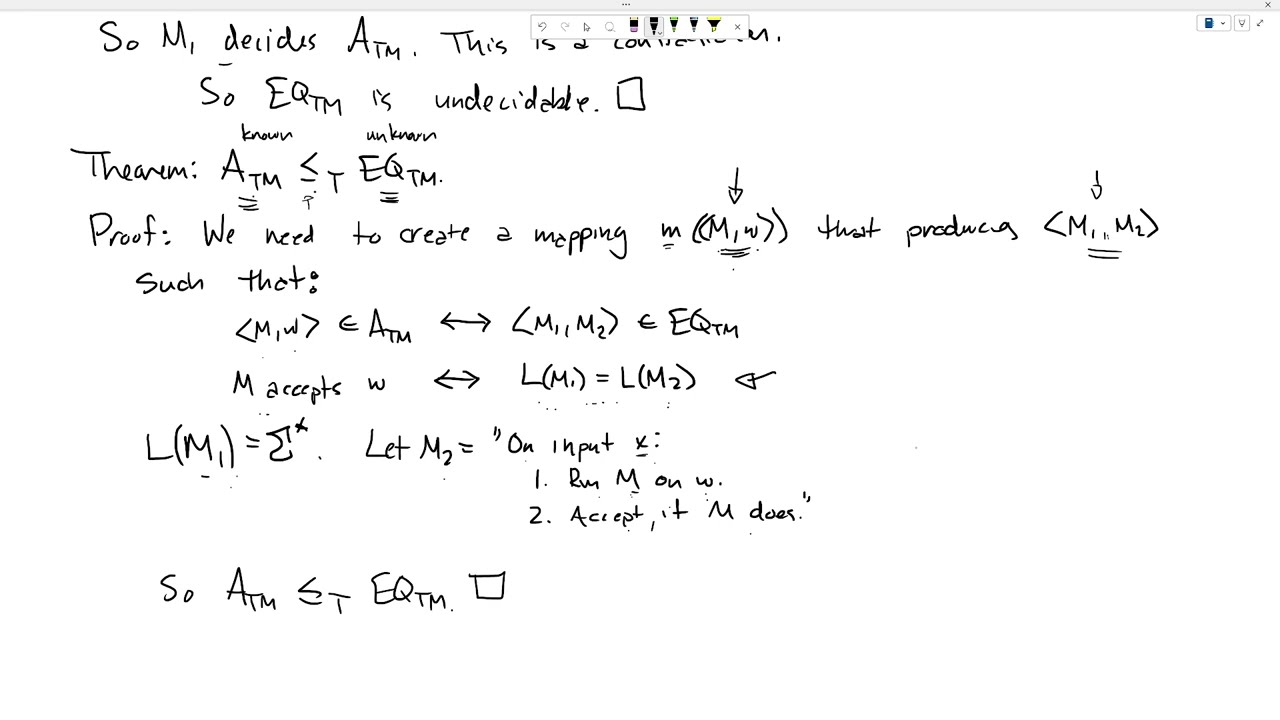 Редукция Тьюринга — Упражнение — Теория вычислений