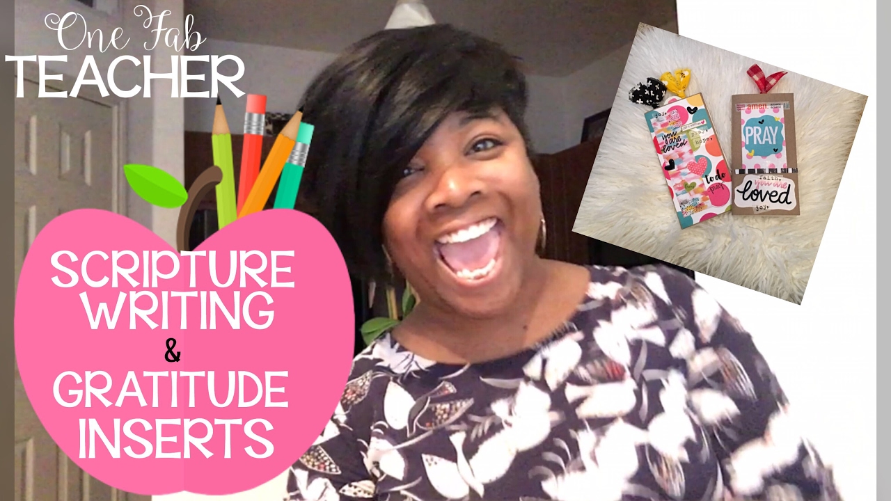 Scripture Writing and Gratitude Inserts