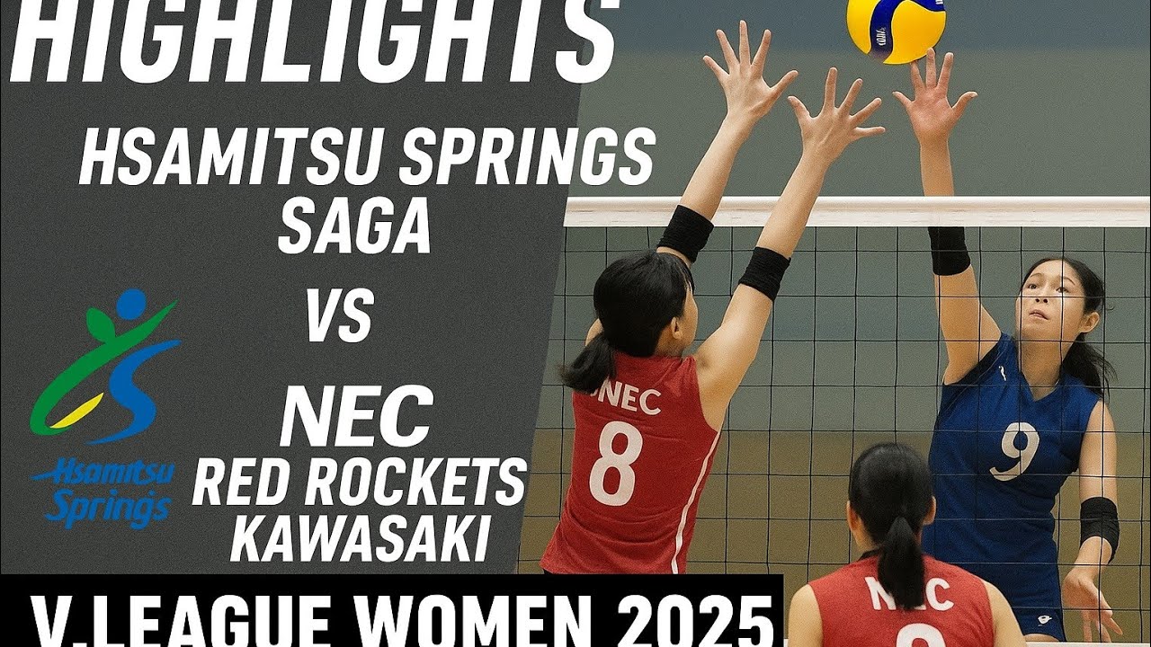 Лучшие моменты | Hisamitsu Springs Saga против NEC Red Rockets Kawasaki | Женская V-лига 2025