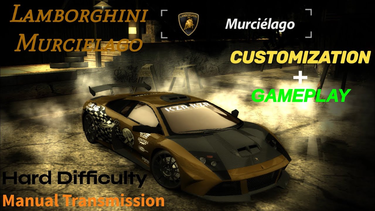 NFS Most Wanted 2005 | Lamborghini Murcielago | Customization and Gameplay | Hard Difficulty
