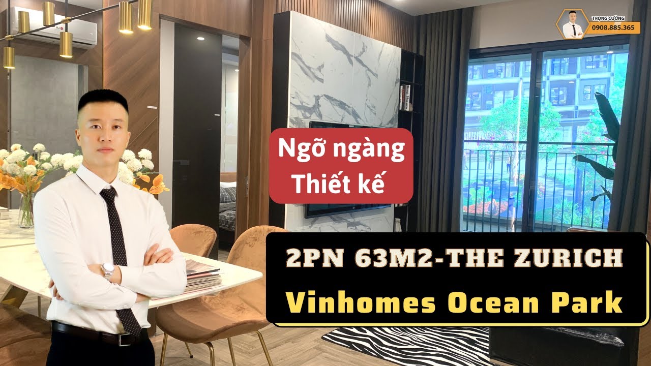 Vinhomes Ocean Park - Khám phá căn hộ 63m2 The Zurich - Thiết kế hợp lý