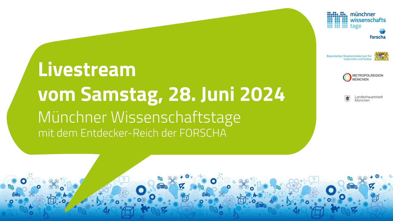 29. Juni 2024: Münchner Wissenschaftstage - LIVE aus dem Auditorium