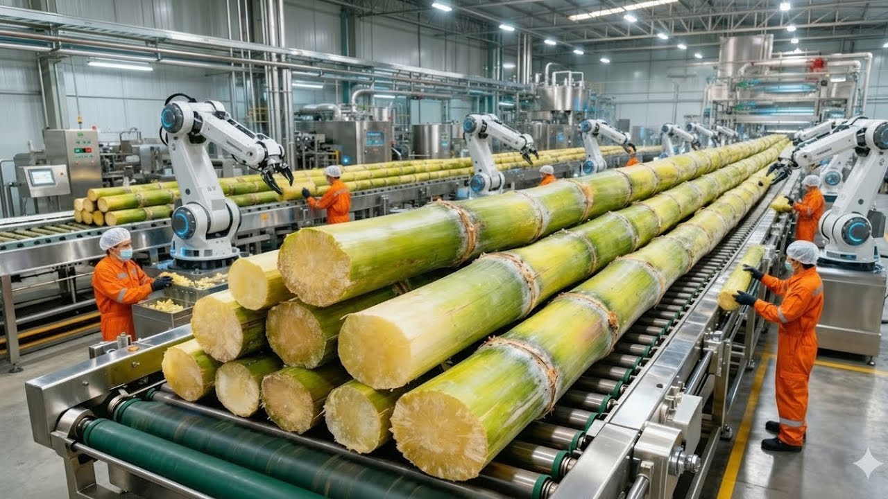 Inside a Modern Cane Sugar Factory From Fresh Sugarcane to Pure Crystal Sugar Full