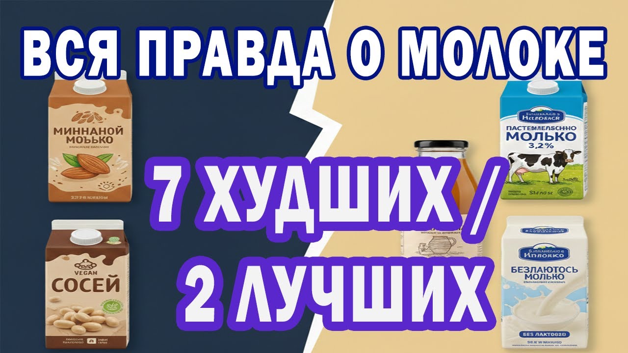 ОСТОРОЖНО: Вредное молоко? 7 марок, которых тебе стоит ИЗБЕГАТЬ (но 2 — лучшие)