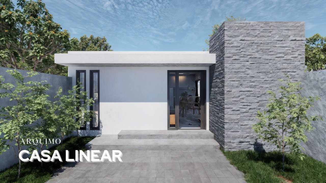 Pequena por fora, gigante por dentro! | Casa Linear 8x6 (48m²)