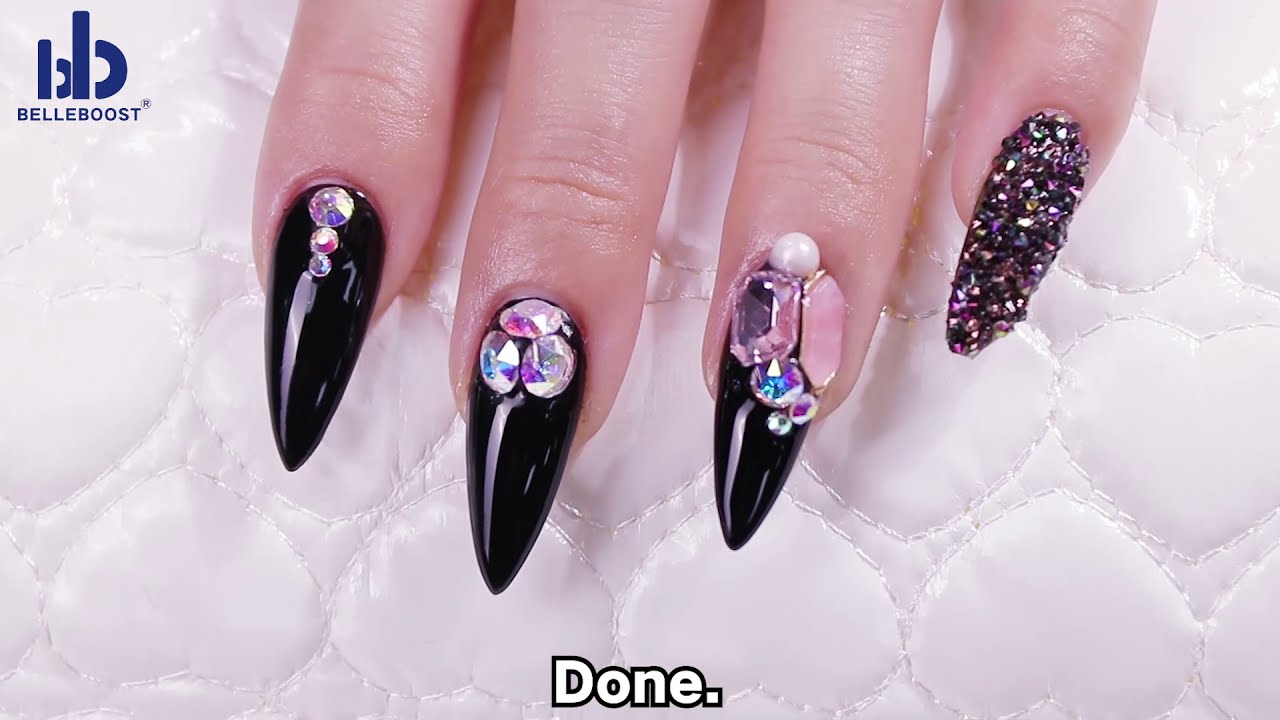 Detail Application Of UV No Wipe Rhinestone Glue Gel For Rhinestones, Crystals, Stud, Gems
