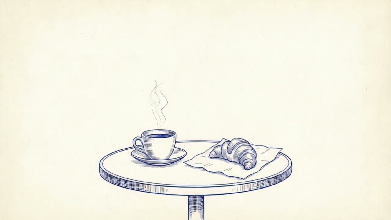 croissant and coffee | french jazz