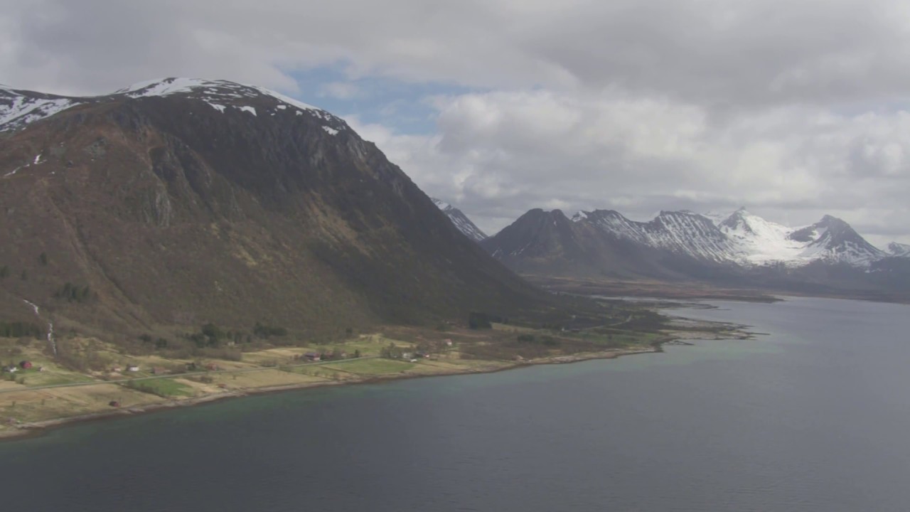 Skagen Lufthavn, Langøya, Sortland, Sortlandsbrua - Flying Over Norway