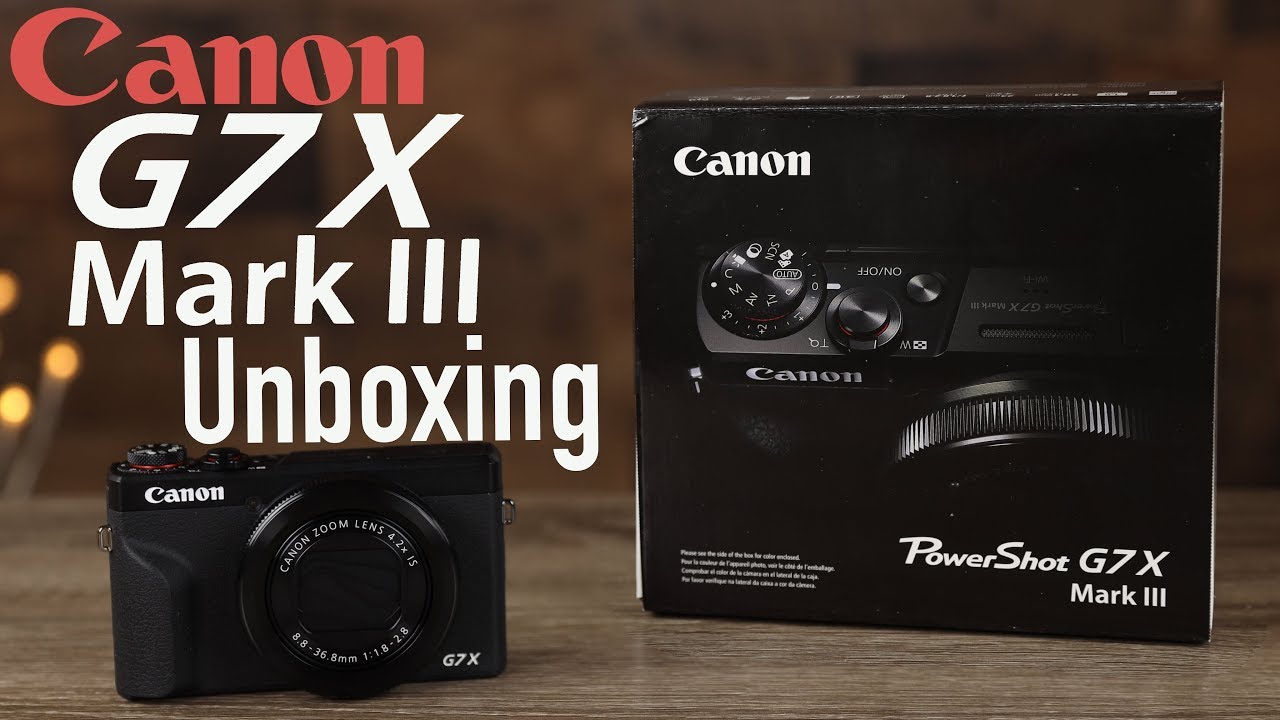 Распаковка Canon Power Shot G7X Mark III