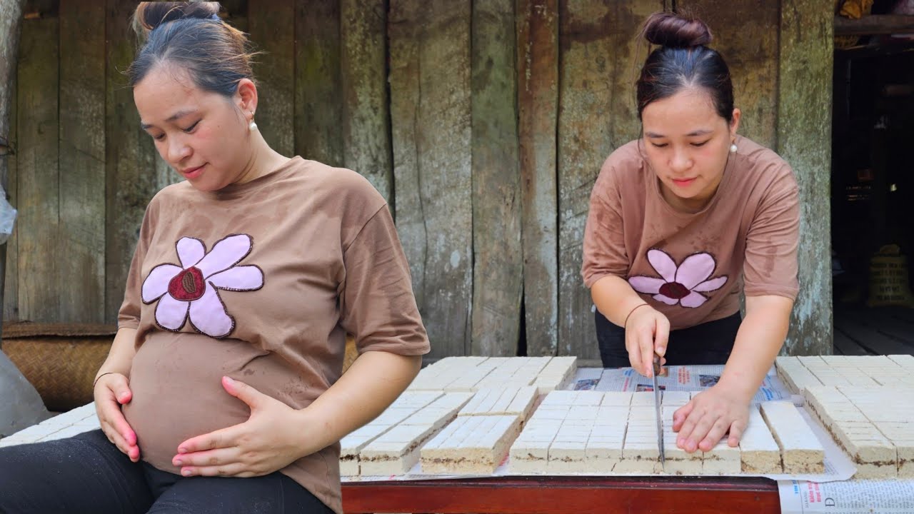 Process Making Khao Cake - Enjoy cake with your family and neighbors - Lý Thị Ca