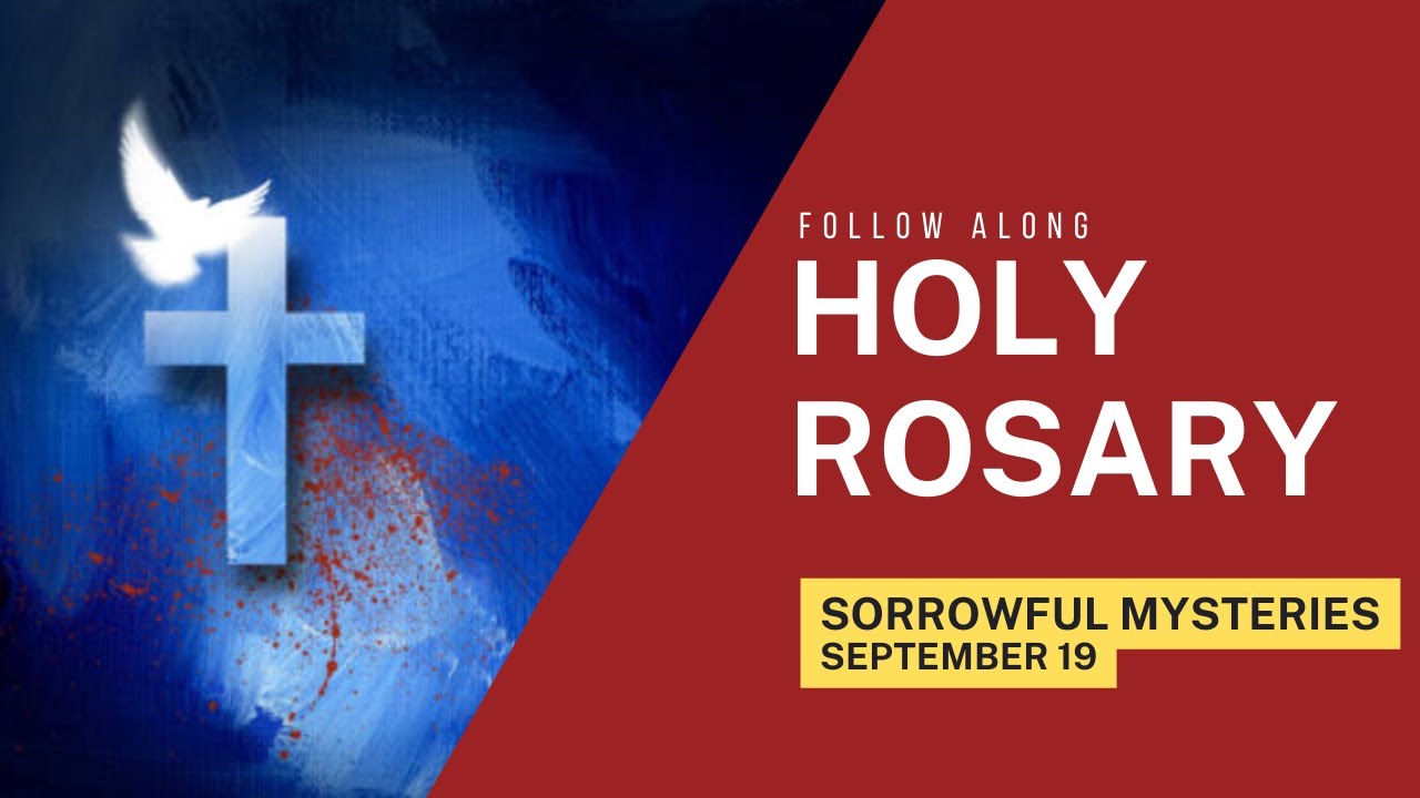 Today's Rosary -- SORROWFUL Mysteries Tuesday -- Follow Along ❤️ Virtual Rosary