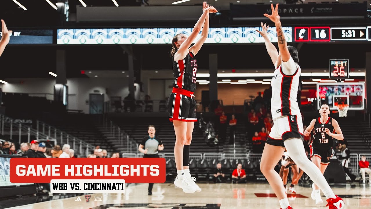 Texas Tech Women's Basketball vs. Cincinnati: Highlights | January 10th, 2026