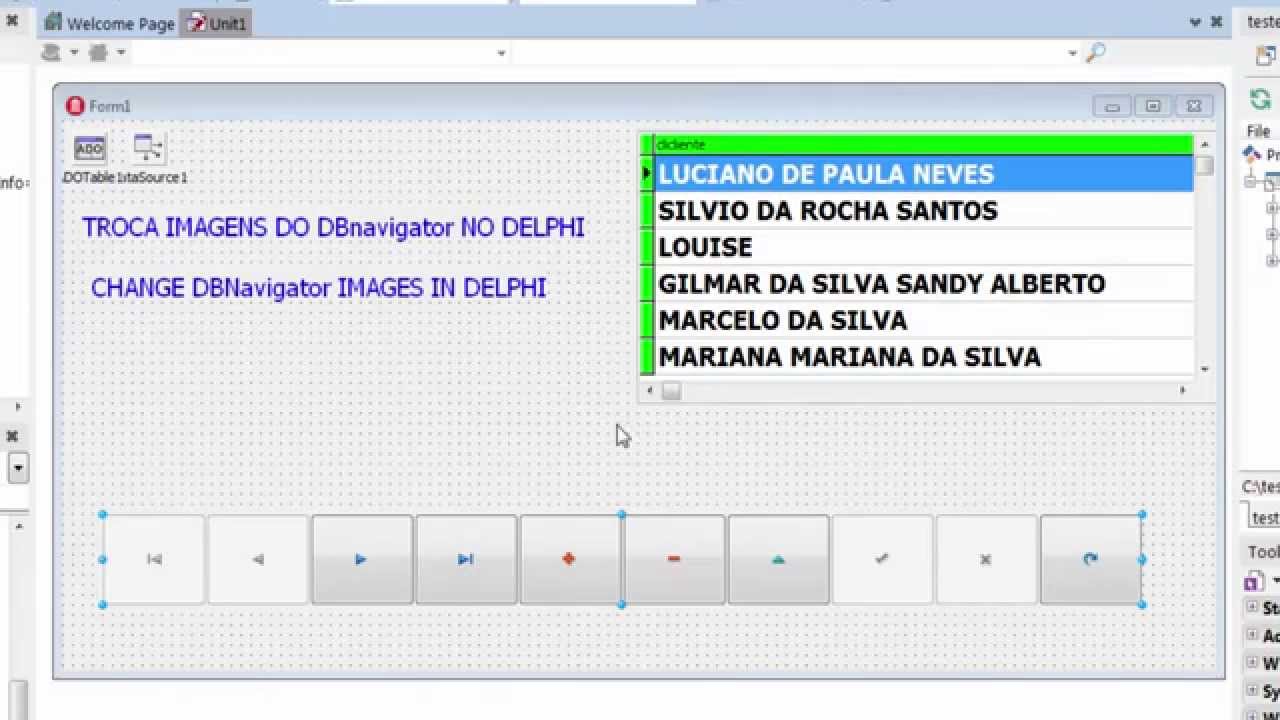 Trocar imagem DBnavigator no Delphi