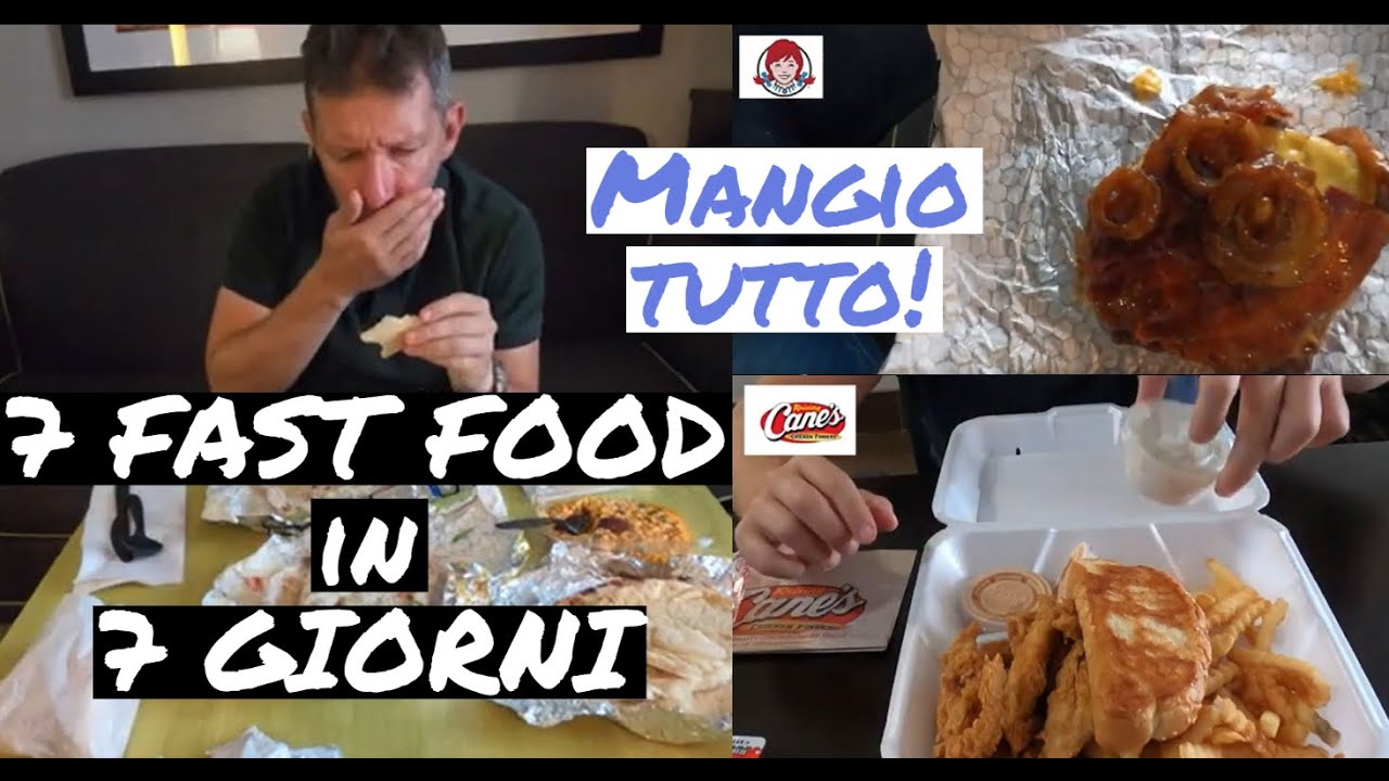 7 Fast food diversi in 7 giorni. Made in USA. Qual'e' il migliore?