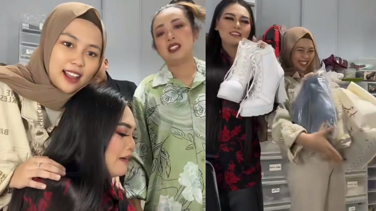 Keseruan Selfi Dan Weni Di Ruang Mekaup Soimah!! Selfi Yamma Dapt Sepatu Nihh!!