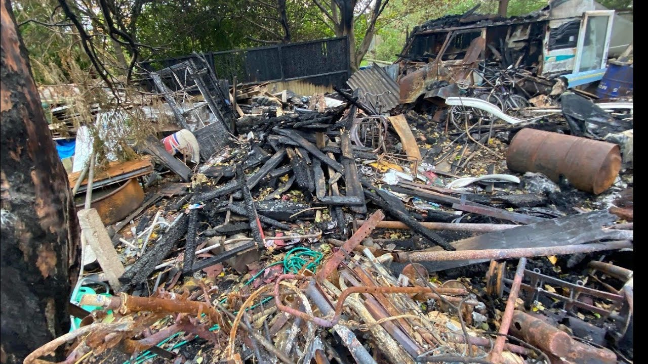 HUGE scrap clearance over 10 TON so far plus a whole van load of non ferrous it all burnt down