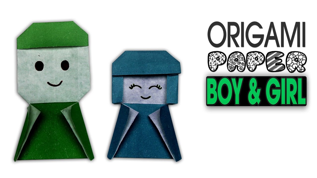 Origami Boy and Girl Easy Craft At Home | Popular Craft | Paper Doll Easy Boy And girl