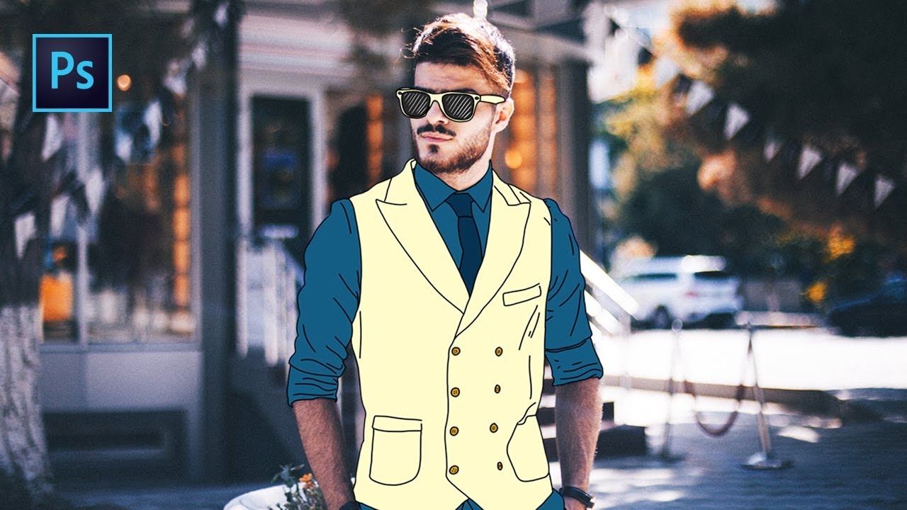 EFFET « VÊTEMENTS DESSINÉS » SUR PHOTOSHOP